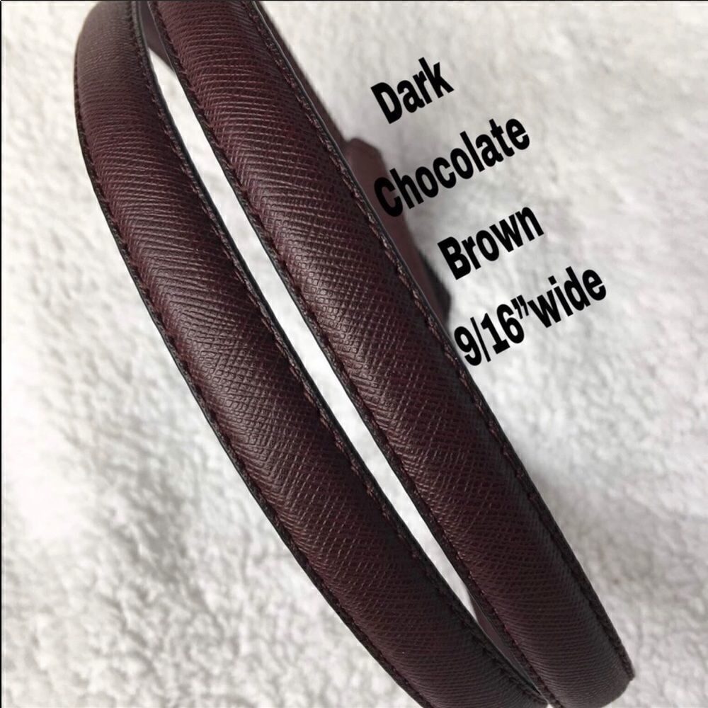 Replacement straps DARK CHOCOLATE BROWN 9/16” new